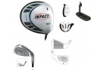 AGXGOLF IMPACT SERIES BOY'S GRAPHITE EDITION SEVEN CLUB STARTER SET STARTER SET; w/460cc FORGED DRIVER; USA Built